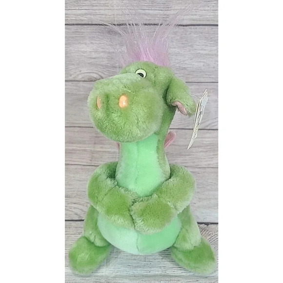 Vintage Disney Store Pete's Dragon Plush Elliot Stuffed Animal Green 10" 1970's - Picture 1 of 7